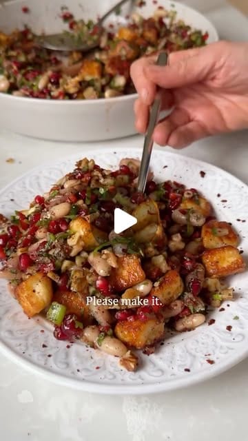 Photo du plat : Salade de Haricots Cannellini, Hellim Croustillant et Noix